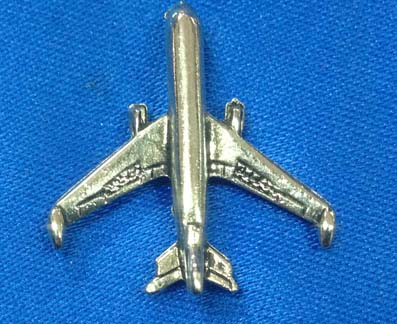 Pin Avión Comercial plata